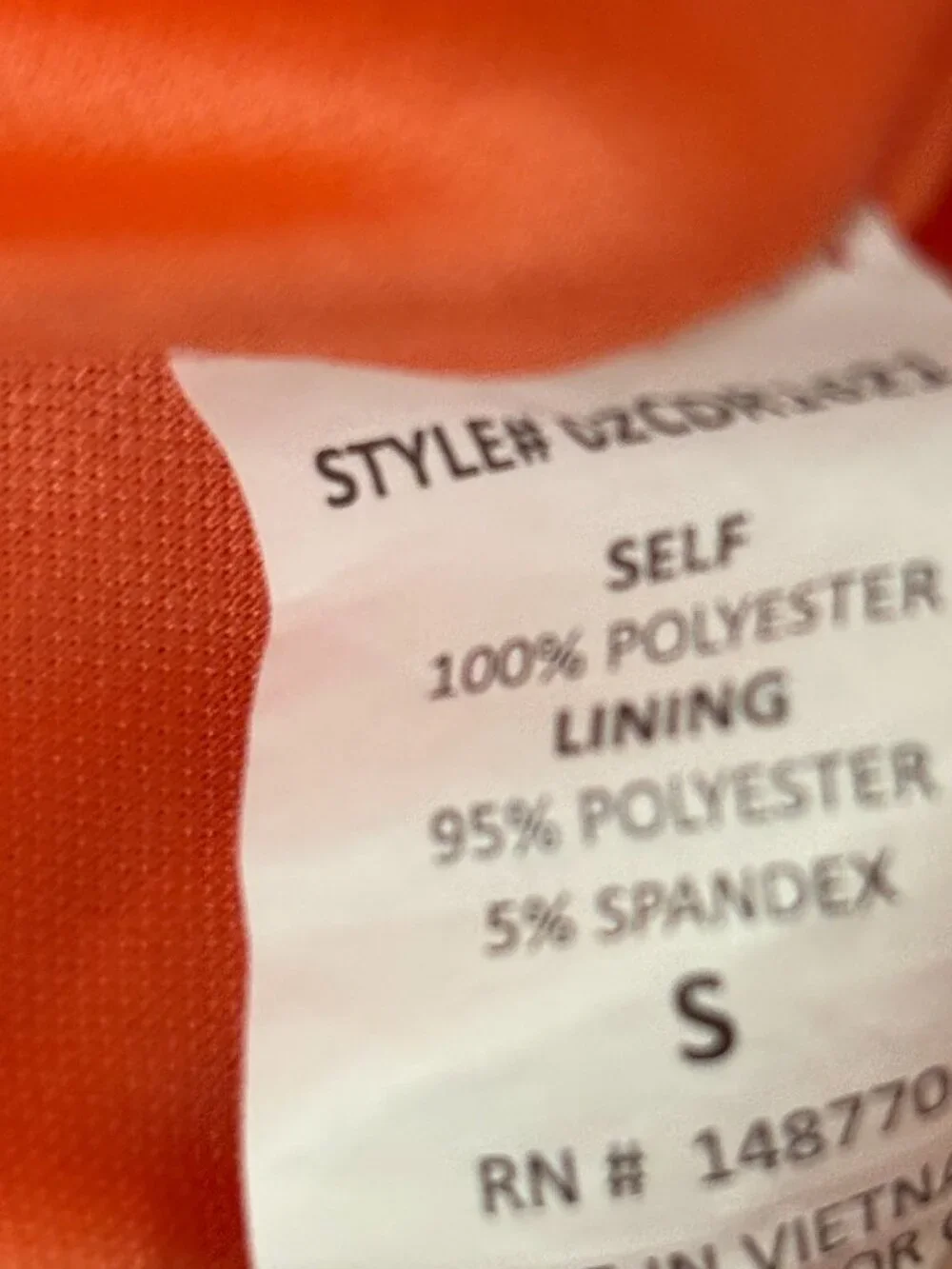 Sienna Sky Orange Floral Puff Sleeve Mini Dress Small Like New - Picture 5 of 6